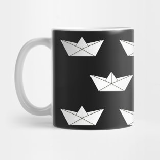 White paper boats Mug